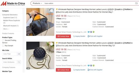 websites that sell fake designer clothes
